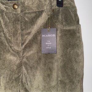 Zac & Rachel Olive Corduroy Pants